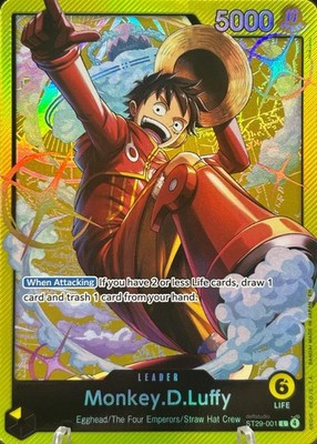   Monkey.D.Luffy   ST29-001 SR Leader Structure Deck 29 Egghead One Piece TCG NM
