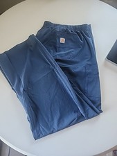Carhartt Force Liberty Scrub Pants Mens 3XL Navy Blue Cargo Multi Pockets C55106