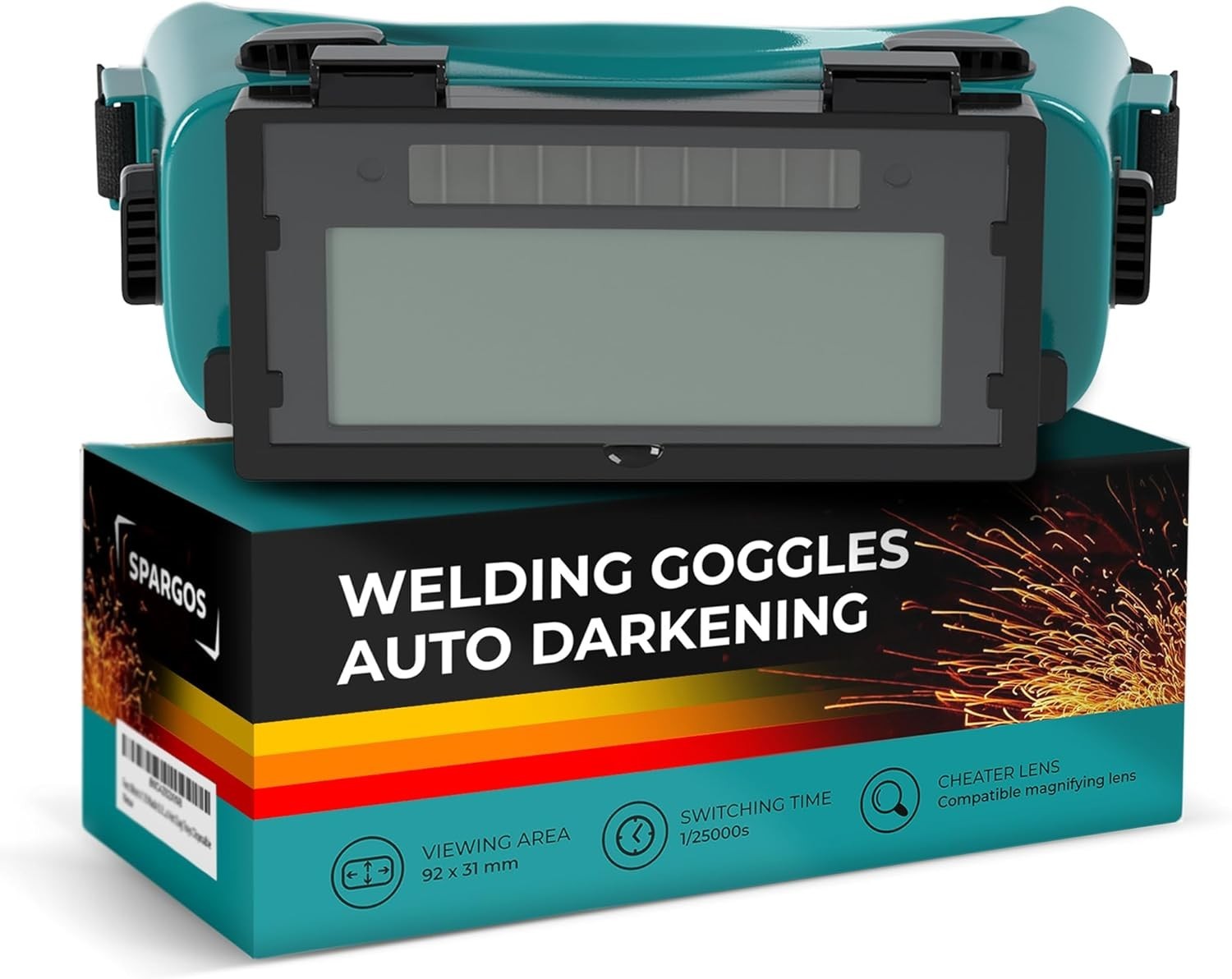 Eco-Friendly Auto Darkening Welding Goggles for Gas, MIG, TIG - Maximize Safety