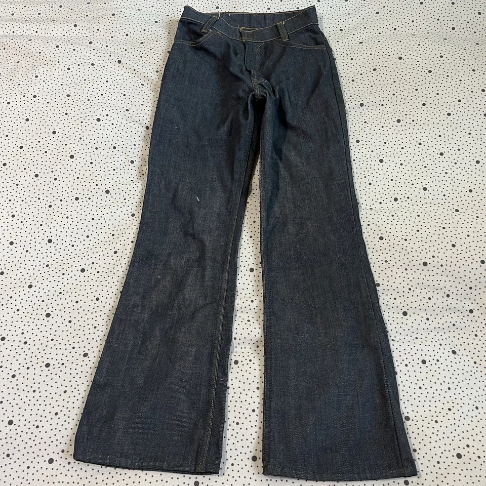 Camisa de mezclilla vintage de los años 70 para niños pequeños (lote de 3) Levi's Flare Jeans Sears Foto 4 de 4