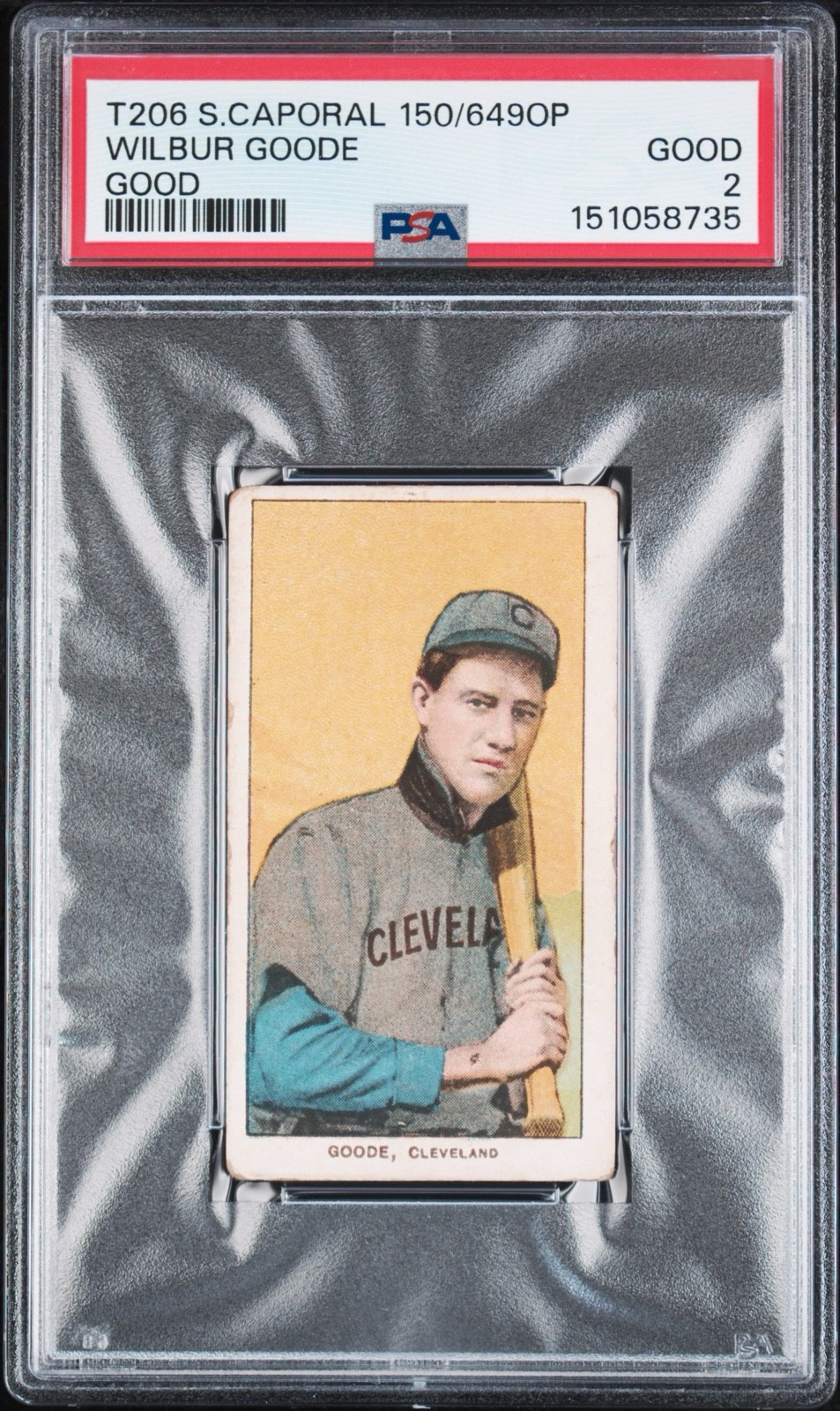 1909-11 T206 - Wilbur Good 150 Factory No. 649 Overprint Back (RC) PSA GOOD 2