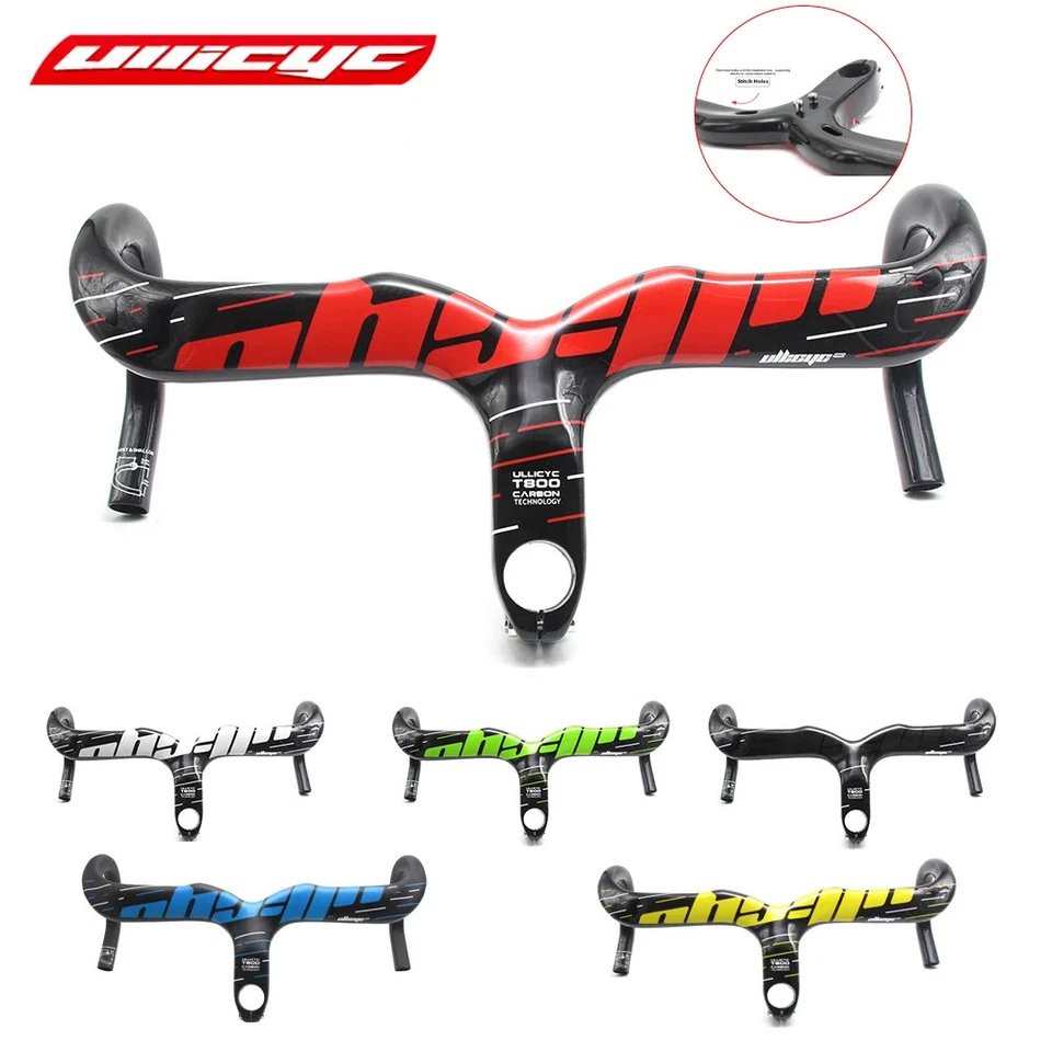 Integrated Carbon Road Bicycle Handlebar Gloss/Matte Internal Routing Superlight - Image 3 of 4