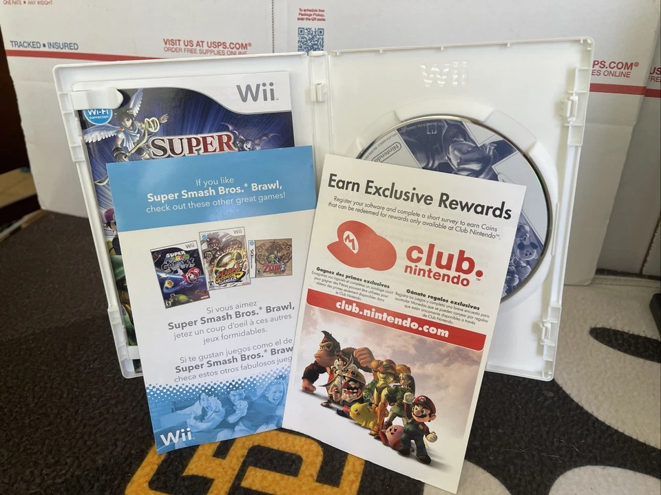 Super Smash Bros Nintendo Wii Family Party Action Fighting Video Game Complete - Image 4 of 4