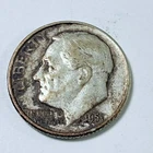 1951 Roosevelt Dime 90% Silver Coin Circulated Coin #6179