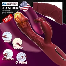 Rabbit Vibrator Best Sex Toy for Women Dildo G-Spot Massager Rechargeable