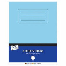 Exercise Books 6 Pack - 48 Pages Lined Pages Paper School Writing Homework Work