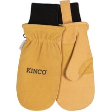 Kinco 901TW Lined Women's Ski Mittens, Golden, Small