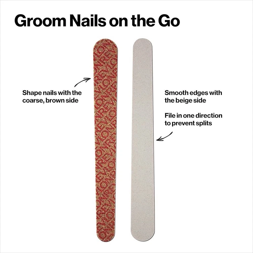 Lot of 3 Revlon Dual Sided Emery Boards 10ct * Pack Compact Nail Files Manicure - Image 3 of 3