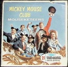 Disney Mickey Mouse Club Mouseketeers 3d View-Master 3 Reel Packet - Full Color