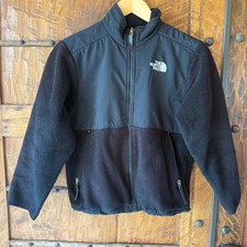 The North Face Denali Fleece Jacket Boys Medium Black Full Zip Polartec Coat
