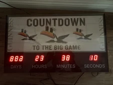 Guinness Countdown to the Big Game Clock Sign Happy St Patrick’s Day 2 Inserts