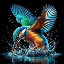 Hummingbird Diamond Art Kits for Adults, Bird 5D Diamond Painting Kits for Adult