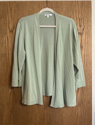 Chico s Summer Romance Cardigan In Morrocan Mint - Chico s Size 3