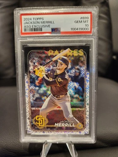 2024 Topps #699 Jackson Merrill ASH Exclusive (RC) PSA 10 GEM MINT!Opens in a new window or tab