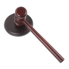 1 Set Judge Hammer Gavel Sound Block Judge Costume Accessories Law Gavel Judge