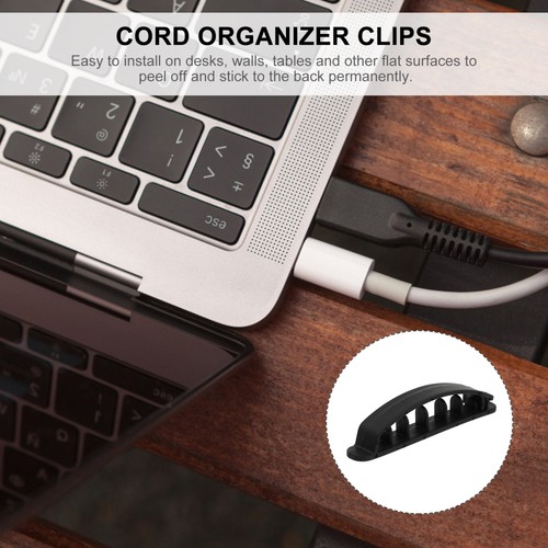 12 PCS Multifunktionales Kabelfixiergerät Desktop-Kabelhalter Kabelorganisator - Afbeelding 10 van 12