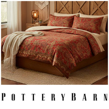 Pottery Barn Caesarea Paisley 100% Cotton Twi...