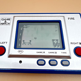 Nintendo Game Watch 4 Lot FR-04 CN-07 MH-06 LN-08 Fire Helmet Lion Manhole Work