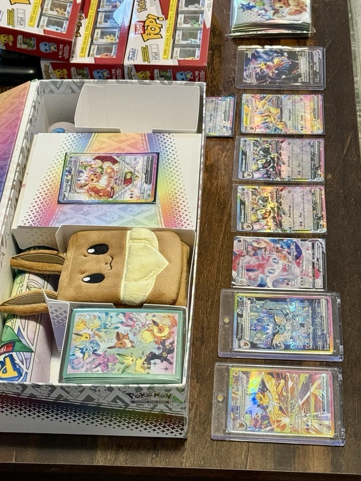 Prismatic Evolutions 2 SIR Set Opened SPC With Extras, Funko Mixed Lot+plush - Image 3 of 4