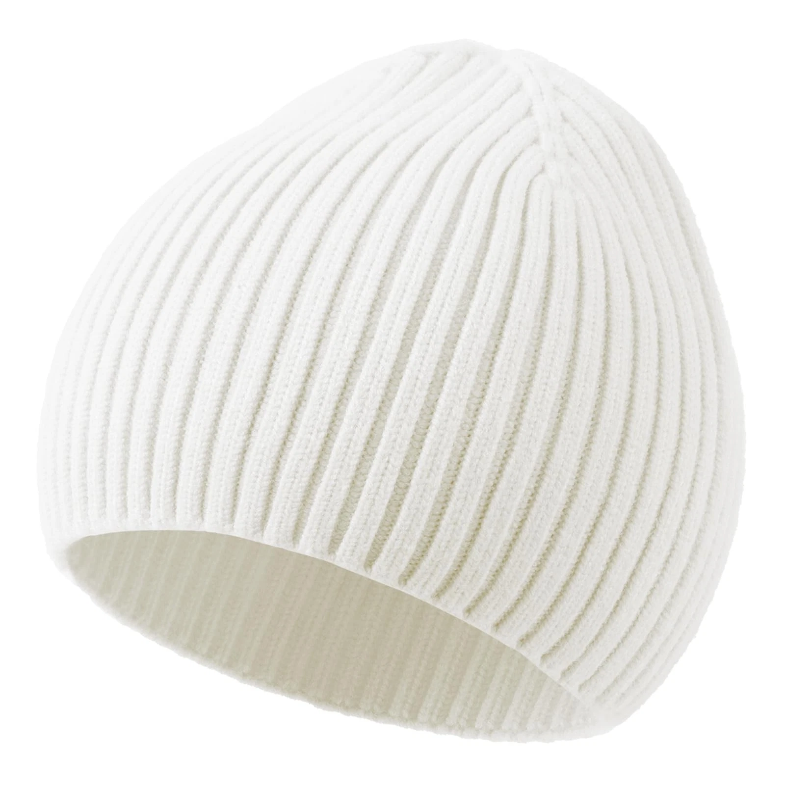 Warm Wool Beanie for Men and Women - Soft Knit Winter Fisherman Hat