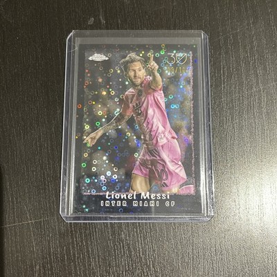 LIONEL MESSI 2025-26 TOPPS CHROME MLS NF-23 BLACK DONUT 1995 DISCO /10 SP 🔥