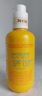 Biotherm - Waterlover Sun Milk SPF15 - Sonnenmilch Fondant Gesicht und Körper