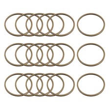 Round Earring Beading Hoop Rings Circle Link Ring 16mm/ 0.63" Bronze,100pcs