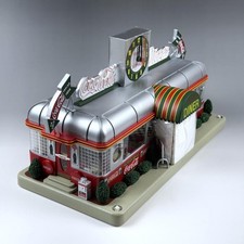 Brand new, unused Coca-Cola American Diner Danbury Mint Diorama Clock