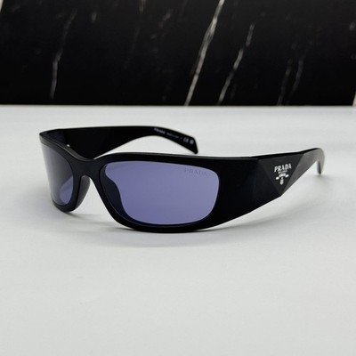 NEW PRADA PRA19S 1BO40G SUNGLASSES PR A19S 1BO40G BLACK/PURPLE