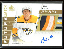2019-20 SP Authentic Future Watch Limited Patch Auto #174 Rem Pitlick 38/100