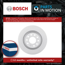 2x Brake Discs Pair Solid fits AUDI A6 C6 2.0D Rear 04 to 11 302mm Set Bosch New