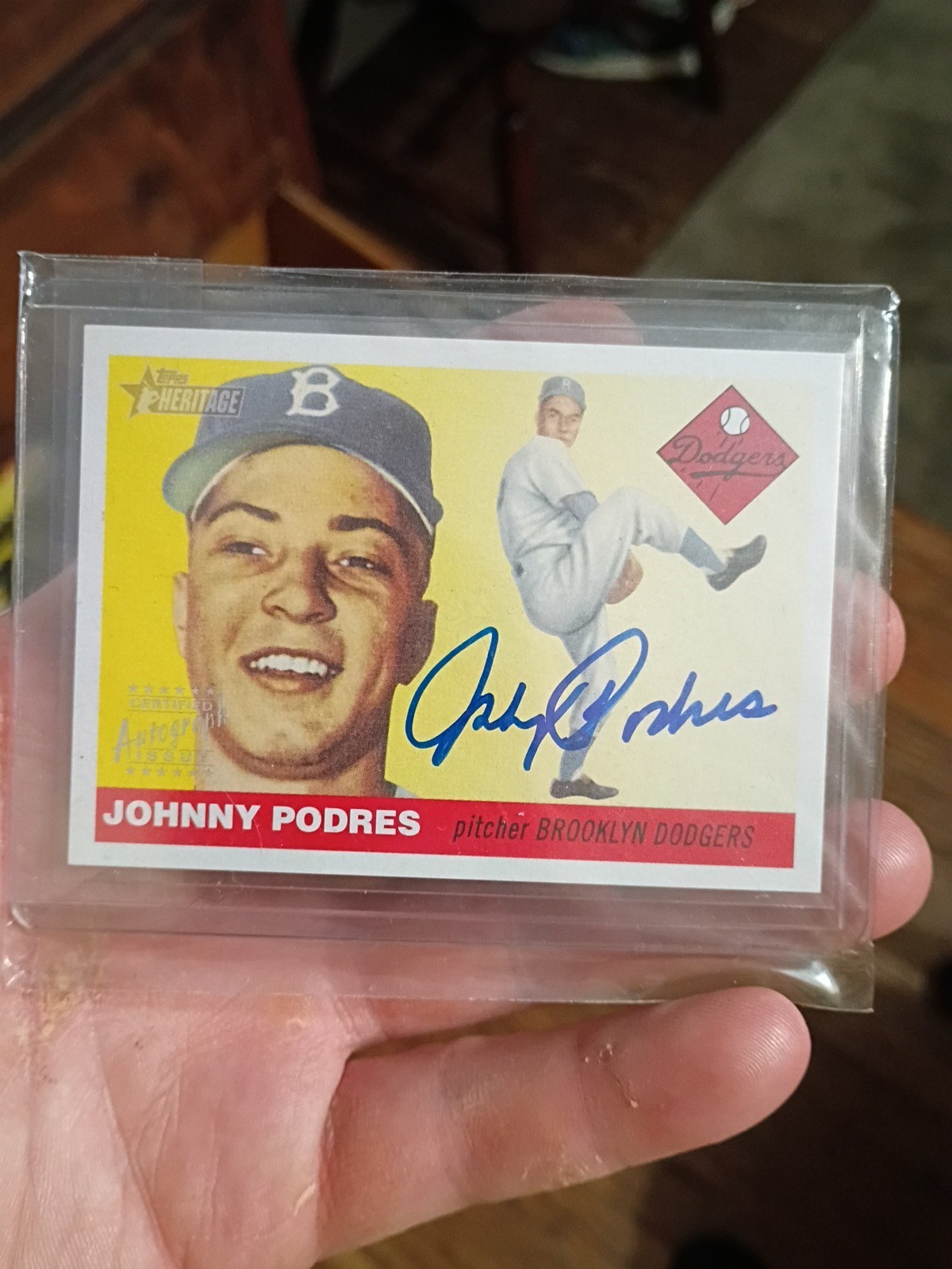 2004 Topps Heritage Real One Autographs Johnny Podres #RO Jpo