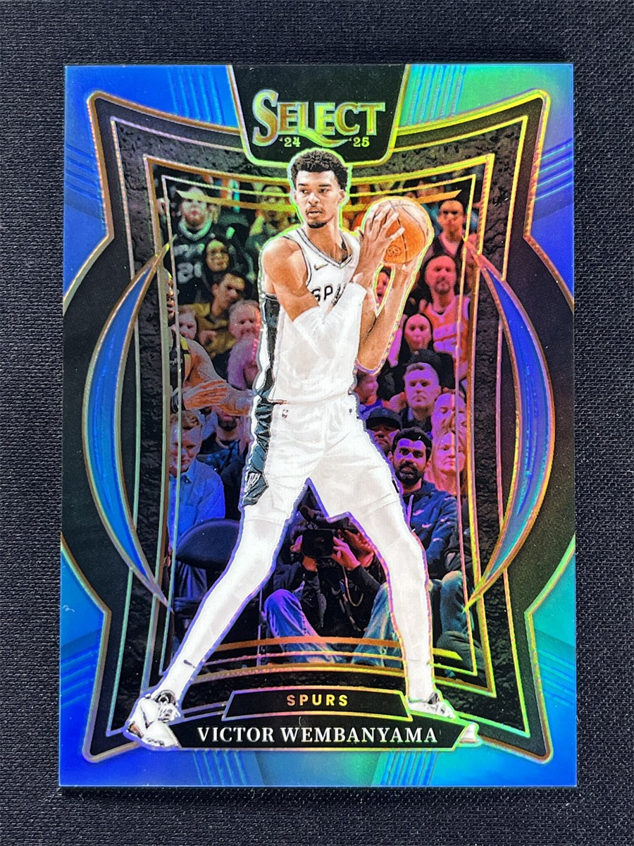 2024-25 Panini Select Victor Wembanyama #9 Concourse Light Blue Prizm Spurs /299