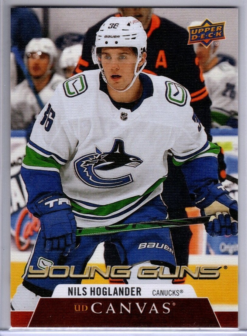 2020-21 Upper Deck Series 2 Nils Hoglander Canvas Young Guns Rookie Card # C239