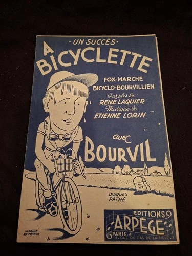 Bourvil Bicycle Partition Sheet Music
