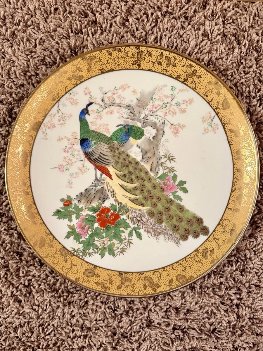 Peacock Plate In Collectible Japanese Bowls & Plates 1900-Now for