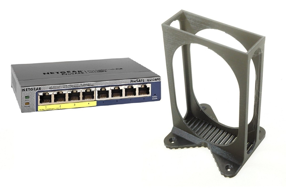 Vertical Stand for NETGEAR GS105PE & GS108PE V3 Table Top Mount