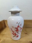 New ListingVtg Avon Imperial Garden 7.5" Ceramic Vase Bright Orange Flowers Original Cork
