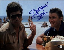Steven Bauer Signed Scarface Beach Scene 11x14 Photo BECKETT