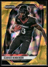 2025 Panini Prizm Draft Picks #15 Xzavier Henderson Prizms Gold Ice