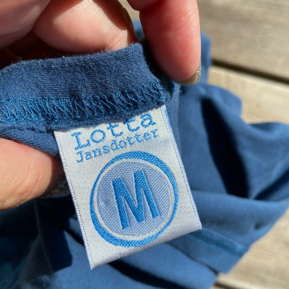 Portabebés Moby Wrap Lotta Jansdotter FLORINA Azul Flores Diseñador Foto 2 de 4