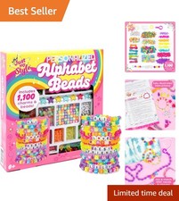 Fun Educational ABC Beads Craft Kit: Make Custom Jewelry with 1000 Pieces