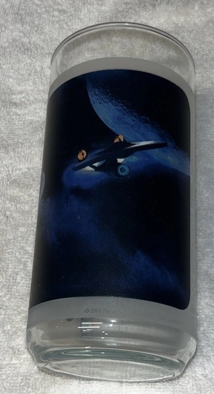 Star Trek Captain Kirk Burger King 2008 Promo Collectible Glass