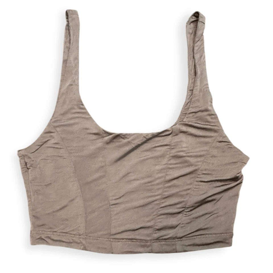 Top corto FREE PEOPLE Intimately para mujer de arcilla topo sin mangas elástico Brami talla Foto 2 de 4