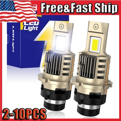 High Low Beam Conversion Kit 6500K white D2S LED Headlight Bulbs2-10X