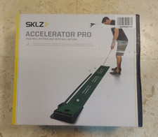 SKLZ Golf Accelerator Pro Putting Mat with Ball Return - Green