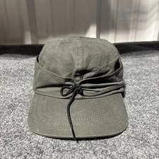 Stormy Kromer Trapper Hat Cap Adult 7 7/8 Gray Cotton USA Made Winter Mens*