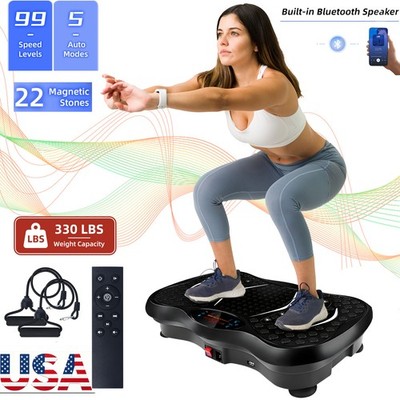 Evoland Vibration Plate Exercise Machine 99-Level 330lb-Fitness Platform Workout