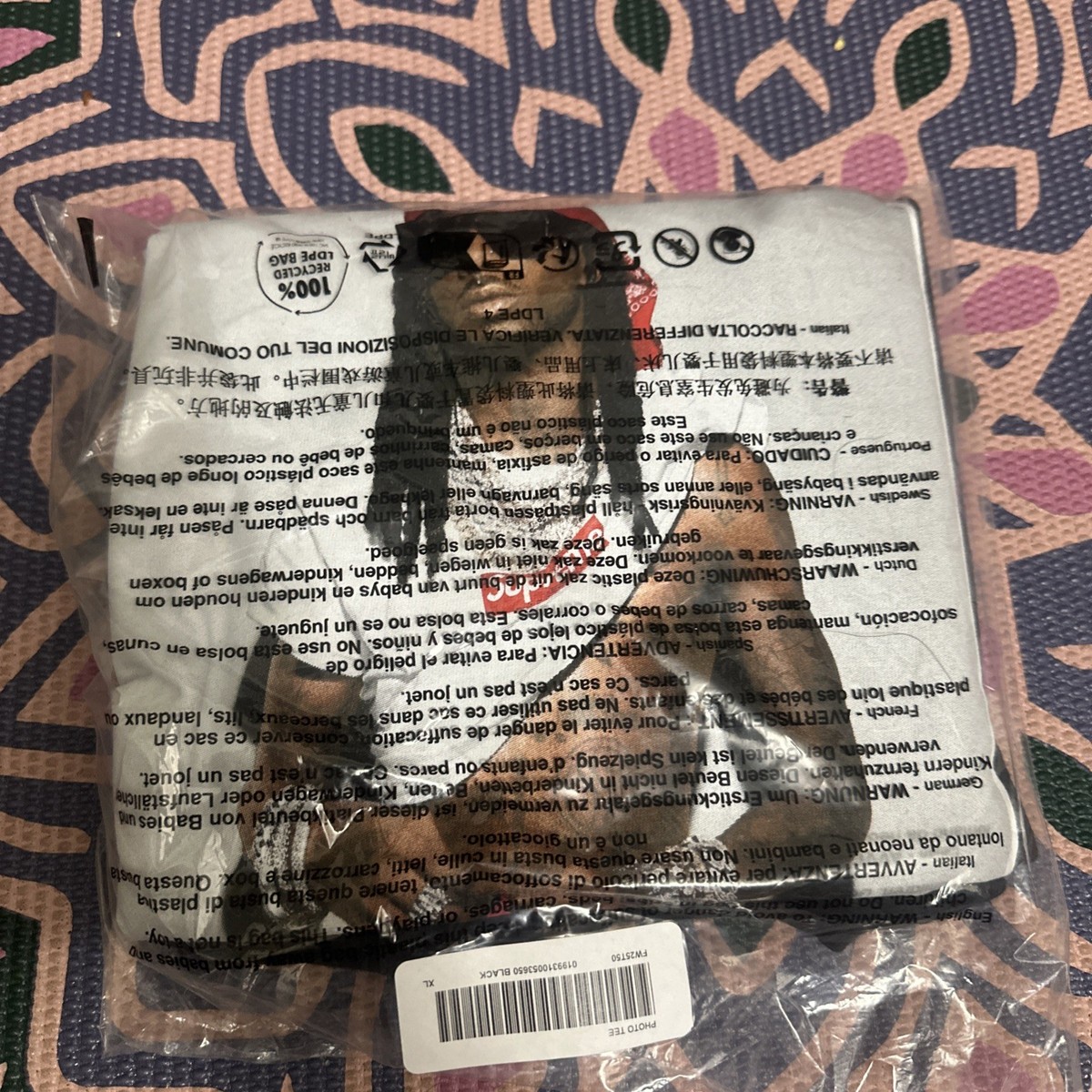 XXL 新品 Supreme Playboi Carti Tee Black Supreme Playboi Carti T-shirt | Black | FARFETCH