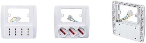 EMILIA SMART Gniazdo ścienne RS94133 Gniazdo wielokrotne Schuko białe - Zdjęcie 6 z 6